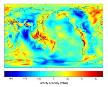 Gravity Anomaly Map